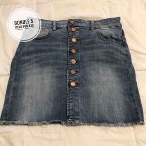 Indigo Rein Jean Mini Skirt